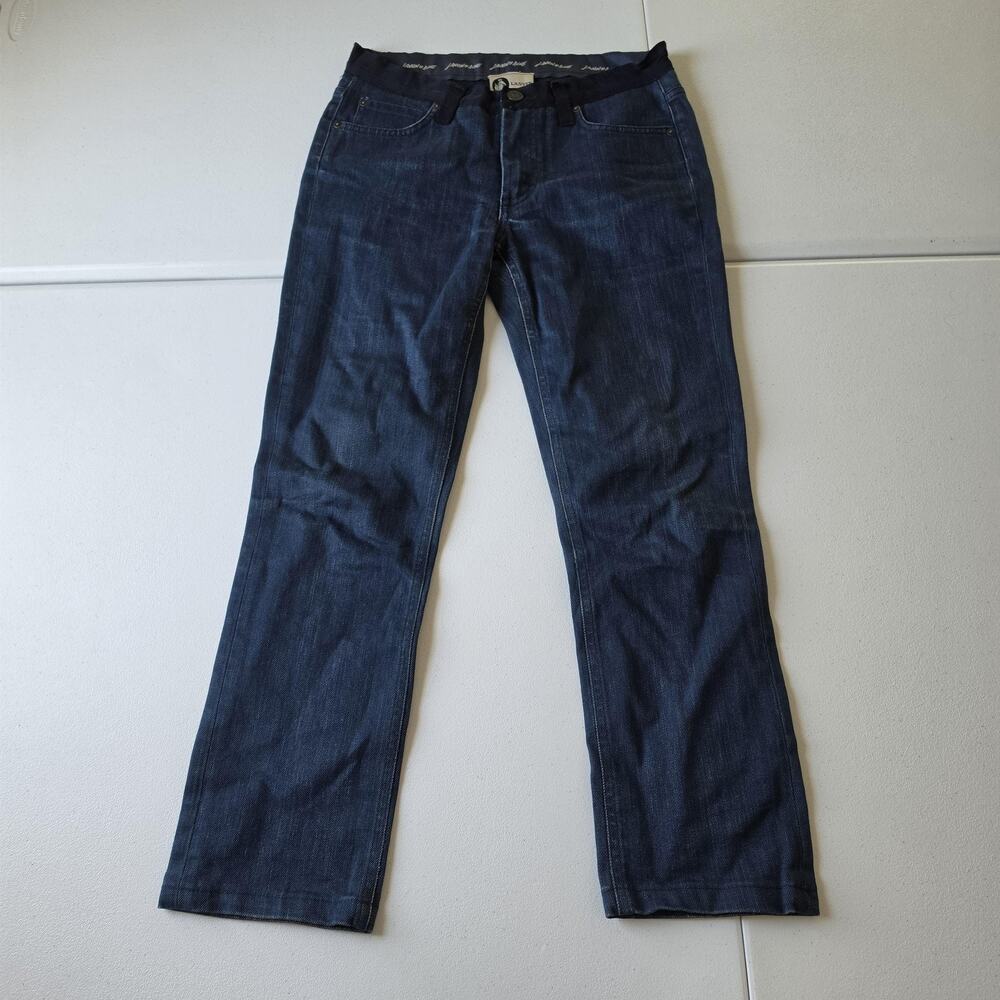 Lanvin X Acne Jeans Womens 38 Blue Dark Wash Slim Straight Denim Made Italy
